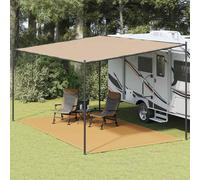 vidaXL Tappeto da Tenda Sabbia 300x600 cm HDPE, tappeto, tappeto da campeggio, tappeto da patio, tappeto da esterno, tappetino, tappeti