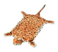 vidaXL Tappeto di Peluche a Forma di Leopardo 139 cm Marrone
