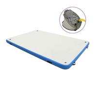 vidaXL Tappeto Galleggiante Gonfiabile Blu e Bianco 200x150x15 cm