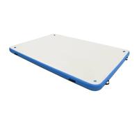 vidaXL Tappeto Galleggiante Gonfiabile Blu e Bianco 300x150x15 cm