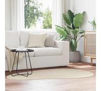 vidaXL Tappeto HUARTE Beige 120 x 170 cm Poliestere