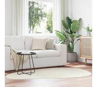 vidaXL Tappeto HUARTE Crema 140 x 200 cm Poliestere