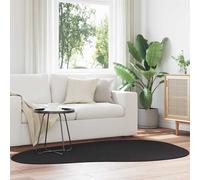 vidaXL Tappeto HUARTE Nero 140 x 200 cm Poliestere