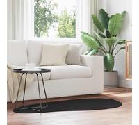 vidaXL Tappeto HUARTE Nero 80 x 150 cm Poliestere
