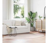 vidaXL Tappeto moderno Sand di 160 x 230 cm in tessuto poliestere antiscivolo. Design pieghevole, lavabile in lavatrice. Perfetto per interni. Forma ovale, ideale per soggiorno, camera da letto o co