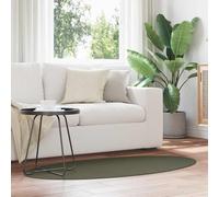 vidaXL Tappeto HUARTE Verde foresta 80 x 150 cm Poliestere, Tappeto ovali pieghevole per interni ed esterni, moderno, antiscivolo, arredo chic per il tuo soggiorno