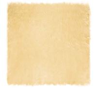 vidaXL Tappeto in Finta Pelle di Pecora Crema 240 x 240 cm Poliestere