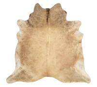 vidaXL Tappeto in Vera Pelle Bovina Beige 180x220 cm
