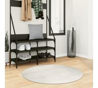 vidaXL Tappeto IZA a Pelo Corto con Aspetto Scandinavo Crema Ø 100 cm