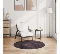 vidaXL Tappeto Lavabile φ120 cm Antracite