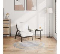 vidaXL Tappeto Lavabile φ120 cm Grigio