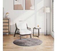 vidaXL Tappeto Lavabile φ120 cm Grigio