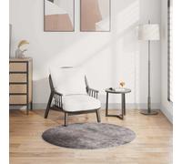 vidaXL Tappeto Lavabile φ120 cm Grigio Antiscivolo