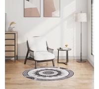 vidaXL Tappeto Lavabile φ120 cm Multicolore Antiscivolo