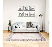 vidaXL Tappeto Lavabile 120x180 cm Beige Chiaro