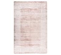 vidaXL Tappeto Lavabile 160x230 cm Beige Antiscivolo