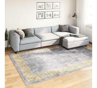 vidaXL Tappeto Lavabile 190x300 cm Grigio