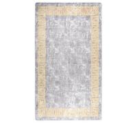 vidaXL Tappeto Lavabile 190x300 cm Grigio Antiscivolo