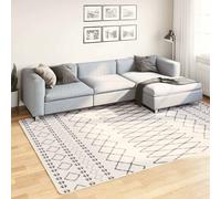 vidaXL Tappeto Lavabile 190x300 cm Nero e Bianco