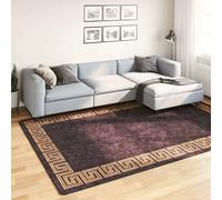 vidaXL Tappeto Lavabile 190x300 cm Nero e Oro