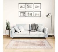 vidaXL Tappeto Lavabile 80x150 cm Beige Antiscivolo
