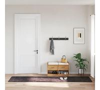 vidaXL Tappeto Lavabile 80x300 cm Antracite Antiscivolo