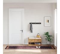 vidaXL Tappeto Lavabile 80x300 cm Nero e Oro