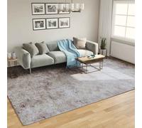 vidaXL Tappeto Lavabile Grigio 400x300 cm Antiscivolo