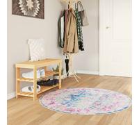 vidaXL Tappeto Lavabile Multicolore Ø 120 cm