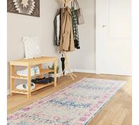 vidaXL Tappeto Lavabile Multicolore 80x300 cm
