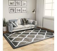 vidaXL Tappeto Lavabile Nero e Bianco 160x230 cm