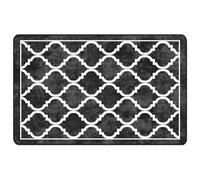 vidaXL Tappeto Lavabile Nero e Bianco 190x300 cm