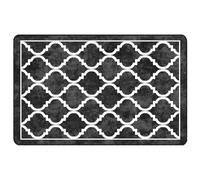 vidaXL Tappeto Lavabile Nero e Bianco 190x300 cm Antiscivolo