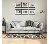vidaXL Tappeto Lavabile Nero e Bianco 80x150 cm