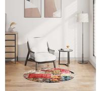 vidaXL Tappeto Lavabile Patchwork φ120 cm Multicolore
