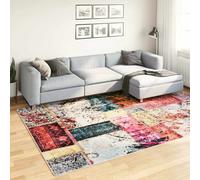 vidaXL Tappeto Lavabile Patchwork 190x300 cm Multicolore Antiscivolo