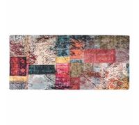 vidaXL Tappeto Lavabile Patchwork 80x300 cm Multicolore Antiscivolo