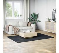 vidaXL Tappeto Lavabile Soffice Pelo Corto 160x230 cm Antiscivolo Nero