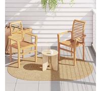 vidaXL Tappeto Marrone 140 x 200 cm PP