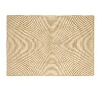 vidaXL Tappeto Naturale e Bianco 120 x 170 cm Juta