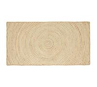 vidaXL Tappeto Naturale e Bianco 80 x 150 cm Juta