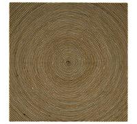 vidaXL Tappeto Naturale e Nero 200 x 200 cm Juta