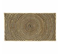 vidaXL Tappeto Naturale e Nero 60 x 110 cm Juta