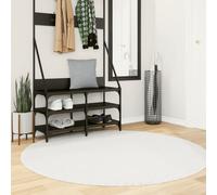 vidaXL Tappeto OVIEDO a Pelo Corto Crema Ø 160 cm