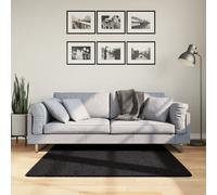 vidaXL Tappeto OVIEDO a Pelo Corto Nero 120x120 cm