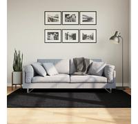 vidaXL Tappeto OVIEDO a Pelo Corto Nero 140x200 cm