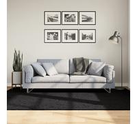 vidaXL Tappeto OVIEDO a Pelo Corto Nero 160x230 cm