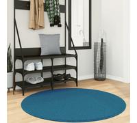 vidaXL Tappeto OVIEDO a Pelo Corto Turchese Ø 120 cm