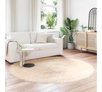 vidaXL Tappeto Pecora Tafalla Beige Ø 200 cm Poliestere