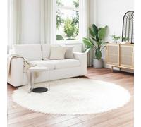 vidaXL Tappeto Pecora Tafalla Bianco Ø 200 cm Poliestere